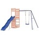 preview thumbnail 2 of 19, vidaXL Swing Set Outdoor Backyard Wooden Playground Equipment for Kids Age 3-8