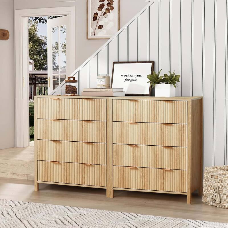 Wooden 4-Drawer Storage Cabinet Dresser