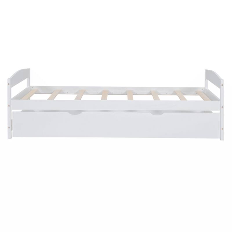 Twin Size Platform Bed with Twin Size Trundle