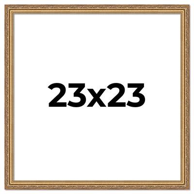 23x23 Frame Red Solid Wood Picture Frame Width 1.75 Inches | Interior Frame Depth 1 13/16 Inches