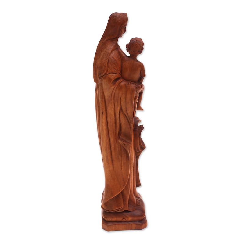 Novica Handmade Marys Love Wood Sculpture