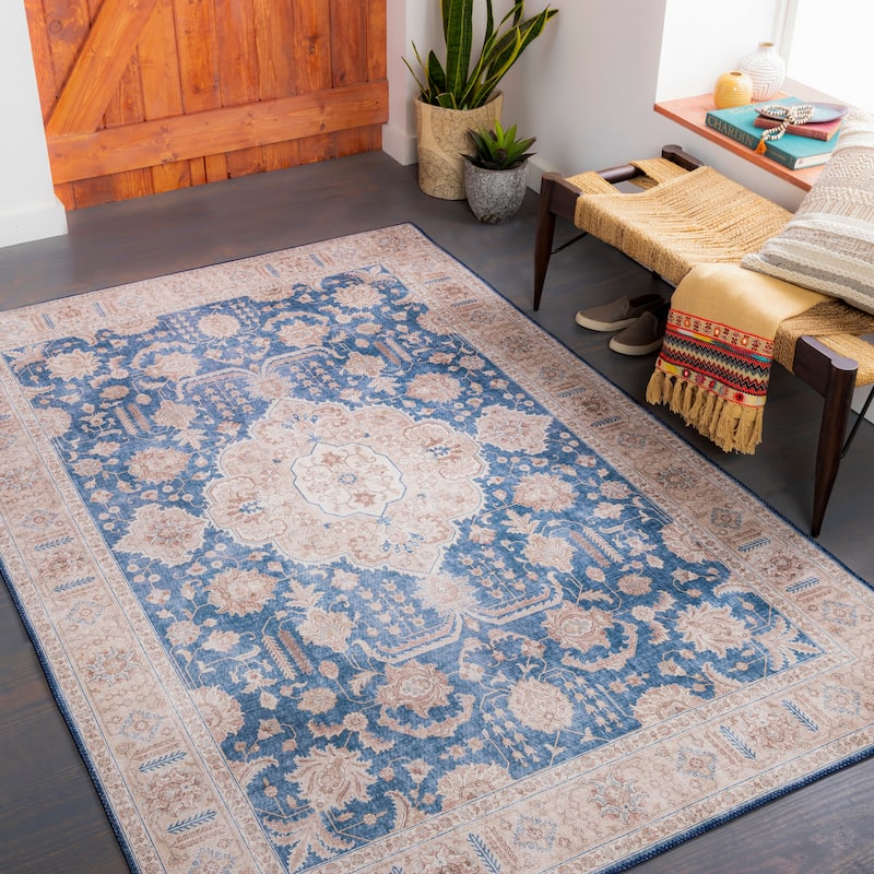 Livabliss Nydia Traditional Medallion Printed Area Rug