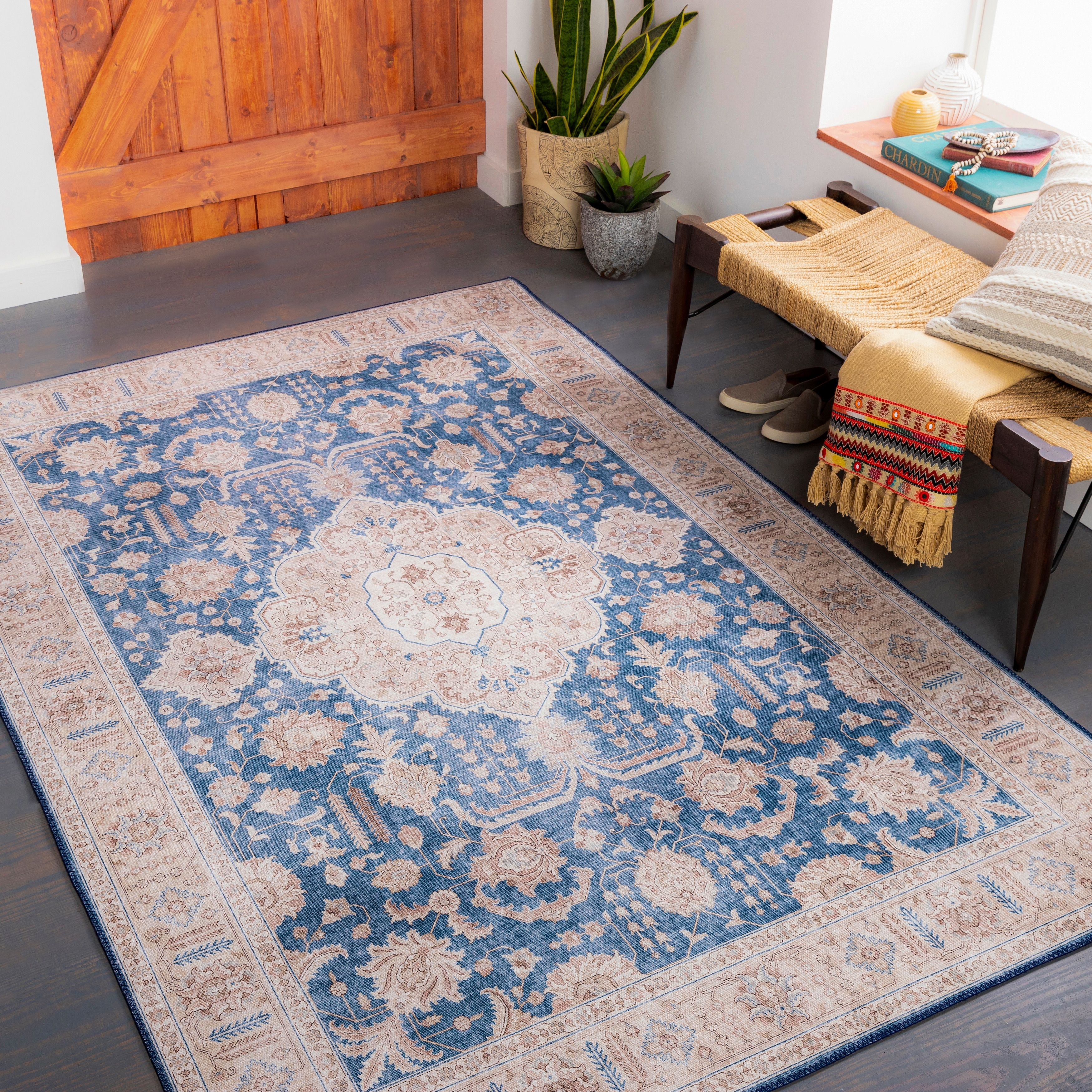 Livabliss Nydia Traditional Medallion Printed Area Rug