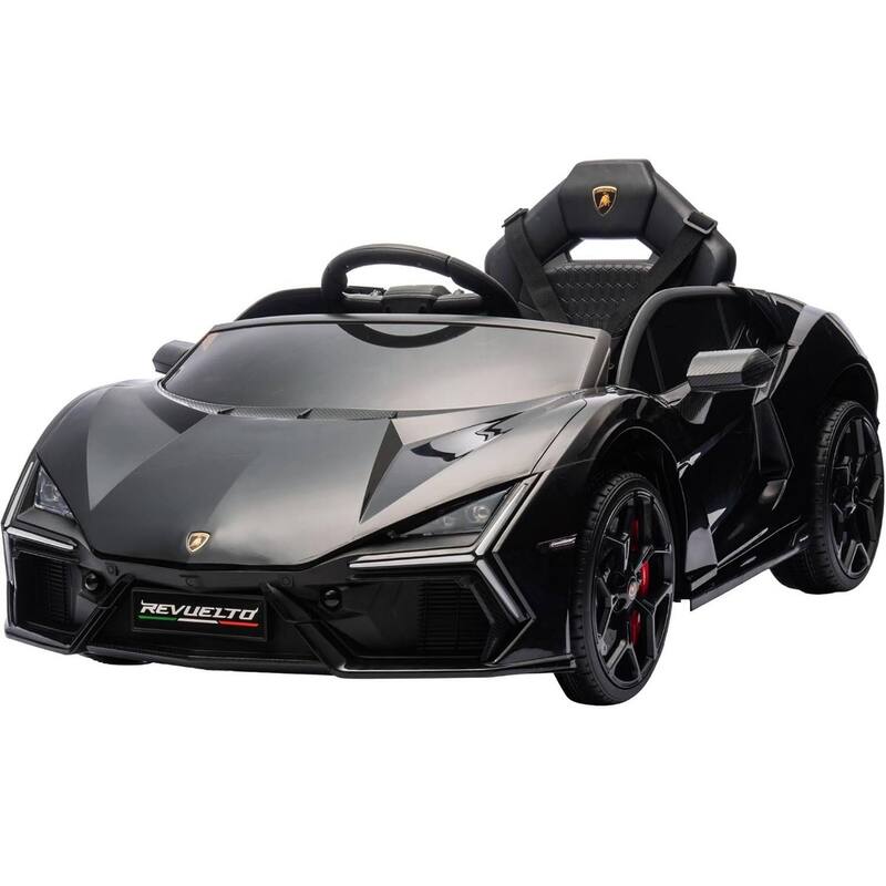 12V Kids Ride on Car Toy, Licensed Lamborghini Revuelto for Kids Best Gift - Black
