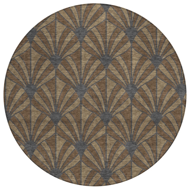 Machine Washable Indoor/ Outdoor Casual Kim Chantille Rug