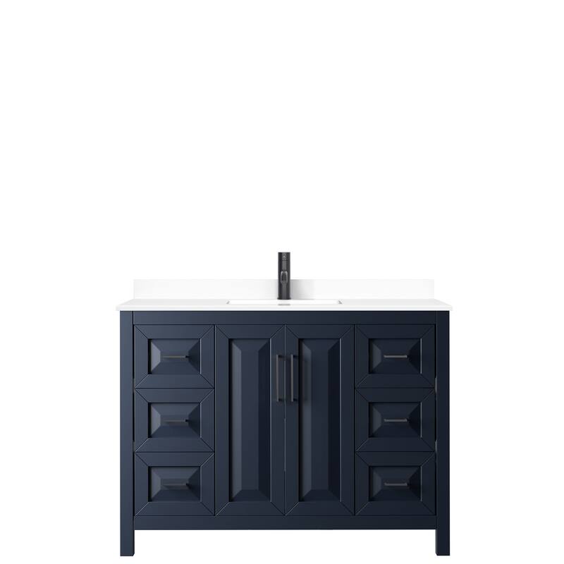 Daria 48 Inch Single Vanity, Cultured Marble Top