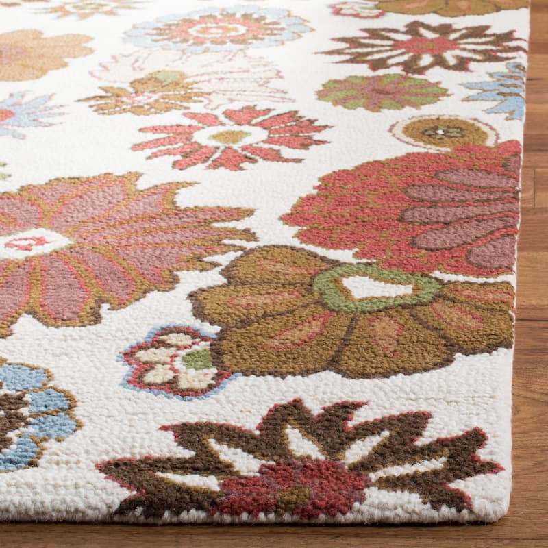 SAFAVIEH Handmade Blossom Arpita Modern Floral Wool Rug