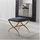 preview thumbnail 2 of 9, Uttermost 2396-CROSSING-BENCH-SMALL Crossing 23-1/2" Wide Gold Framed