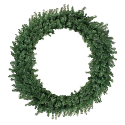 Canadian Pine Commercial Size Artificial Christmas Wreath, 60", Unlit