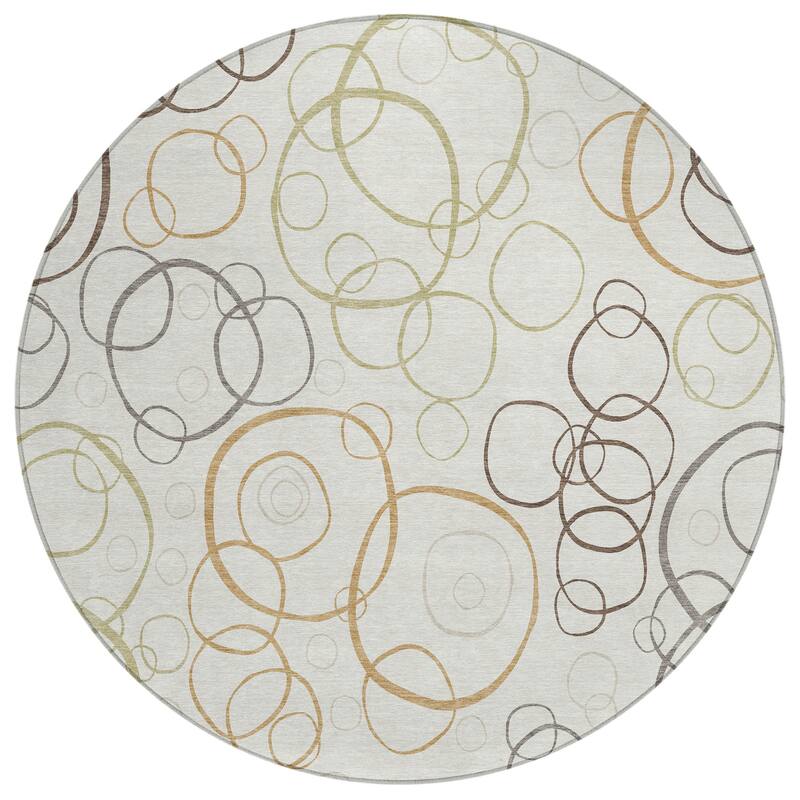 Machine Washable Indoor/ Outdoor Contemporary Nexus Chantille Rug