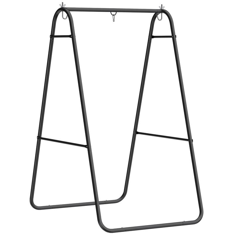 Outsunny Hammock Chair Stand Only, Hanging Chair Stand, Heavy Duty Solid Steel A-Frame Construction for Hanging Hammock