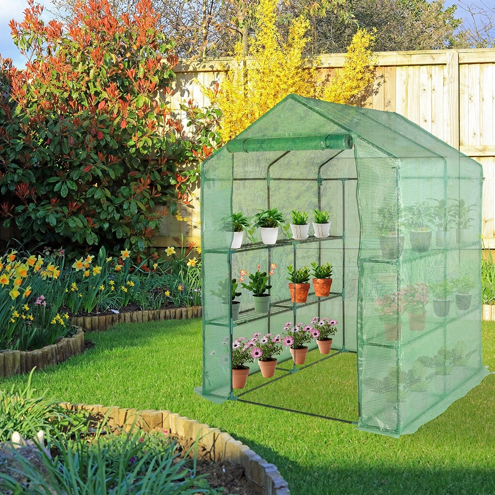 Outdoor Greenhouse With Zipper Rolling Door Bed Bath  Beyond 37602706
