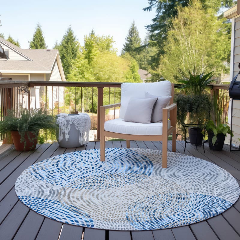 Machine Washable Indoor/ Outdoor Chantille Contemporary Rug