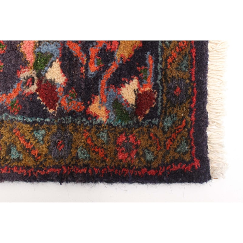 ECARPETGALLERY Hand-knotted Andelz Blue Wool Rug - 3'11 x 7'4