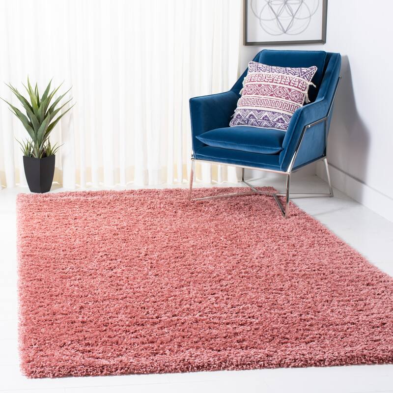 SAFAVIEH Venus Shag Durime 1.75-inch Thick Rug - 9' x 12' - Pink
