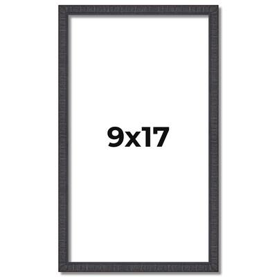 9x17 Frame Brown Solid Wood Picture Frame - Complete Modern Photo