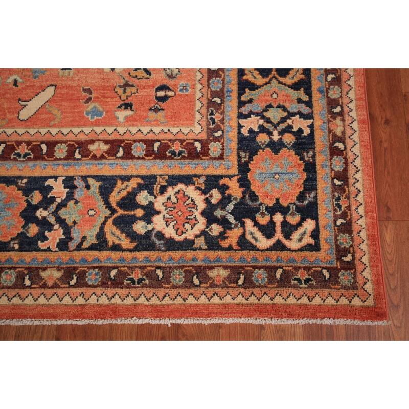 Vegetable Dye Sultanabad Oriental Area Rug Handmade Wool Carpet - 8'3" x 9'7"