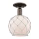 Option Oil Rubbed Bronze / White Glass with White Rope