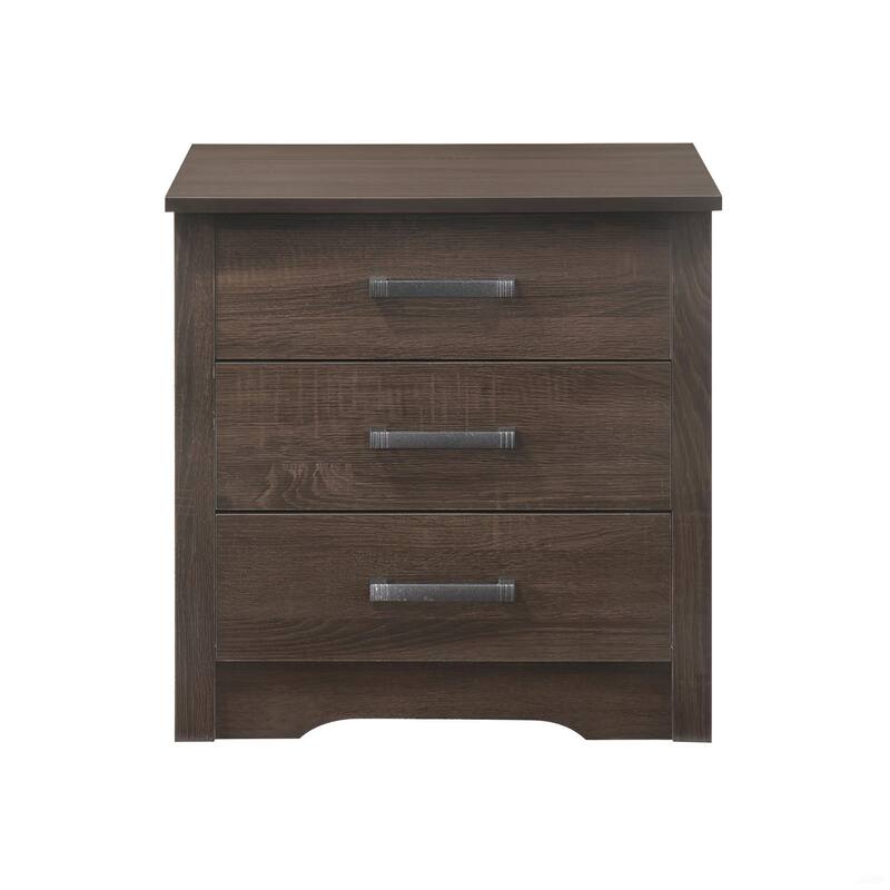 Compact Modern Nightstand with Wenge Finish