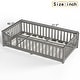 preview thumbnail 153 of 159, Wood Floor Bed with Safety Guardrails and Door