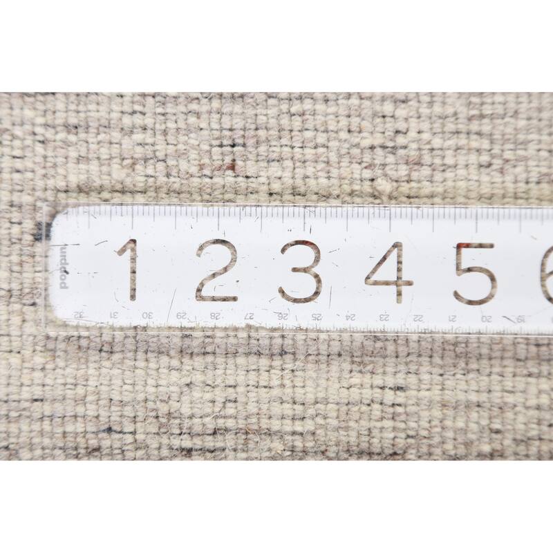 Hand Knotted Oriental 100% Wool Carpet Tribal Animal Pictorial Beige & Ivories Gabbeh Area Rug - 8' 10'' X 6' 3''