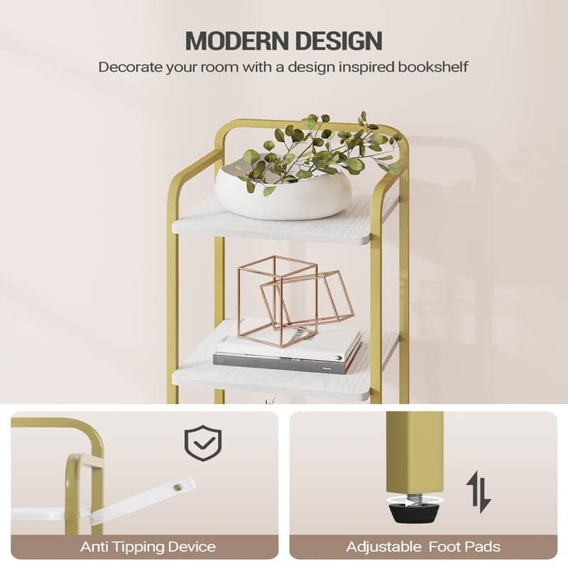 Narrow Book Shelf - 13"D x 11.8"W x 54"H