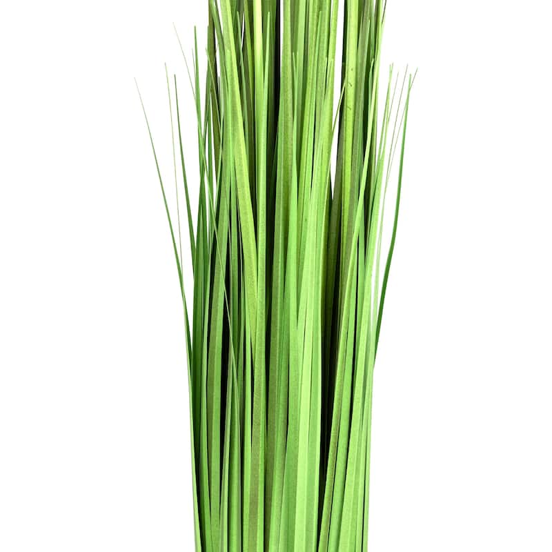 30.25" Green Artificial Onion Grass Bundle Wrapped Jute Rope Decor
