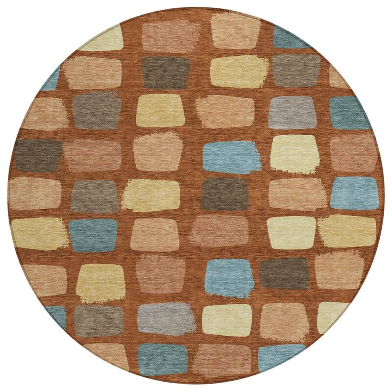 Machine Washable Indoor/ Outdoor Casual Hoppy Chantille Rug