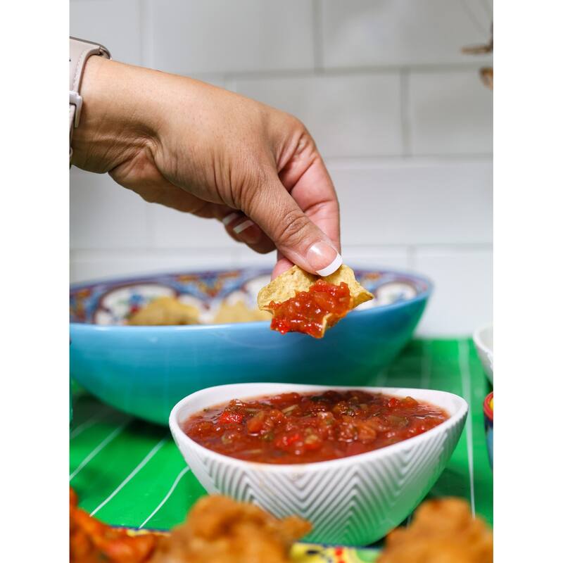 Euro Ceramica Highlands White Porcelain 3 Piece / 4 Piece Serving Bowl Set