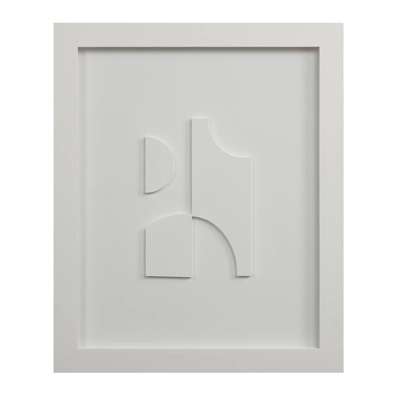 Renwil Ispra 19" Wide Wall Decor, Matte White