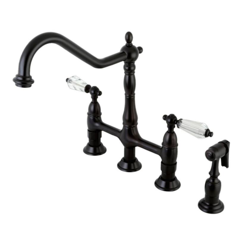 Kingston Brass Wilshire 1.8 GPM Bridge Kitchen Faucet - Includes Side