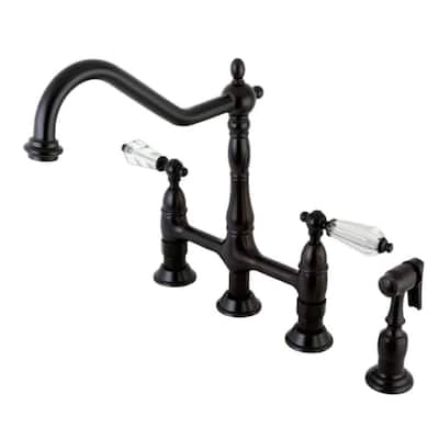 Kingston Brass Wilshire 1.8 GPM Bridge Kitchen Faucet - Includes Side