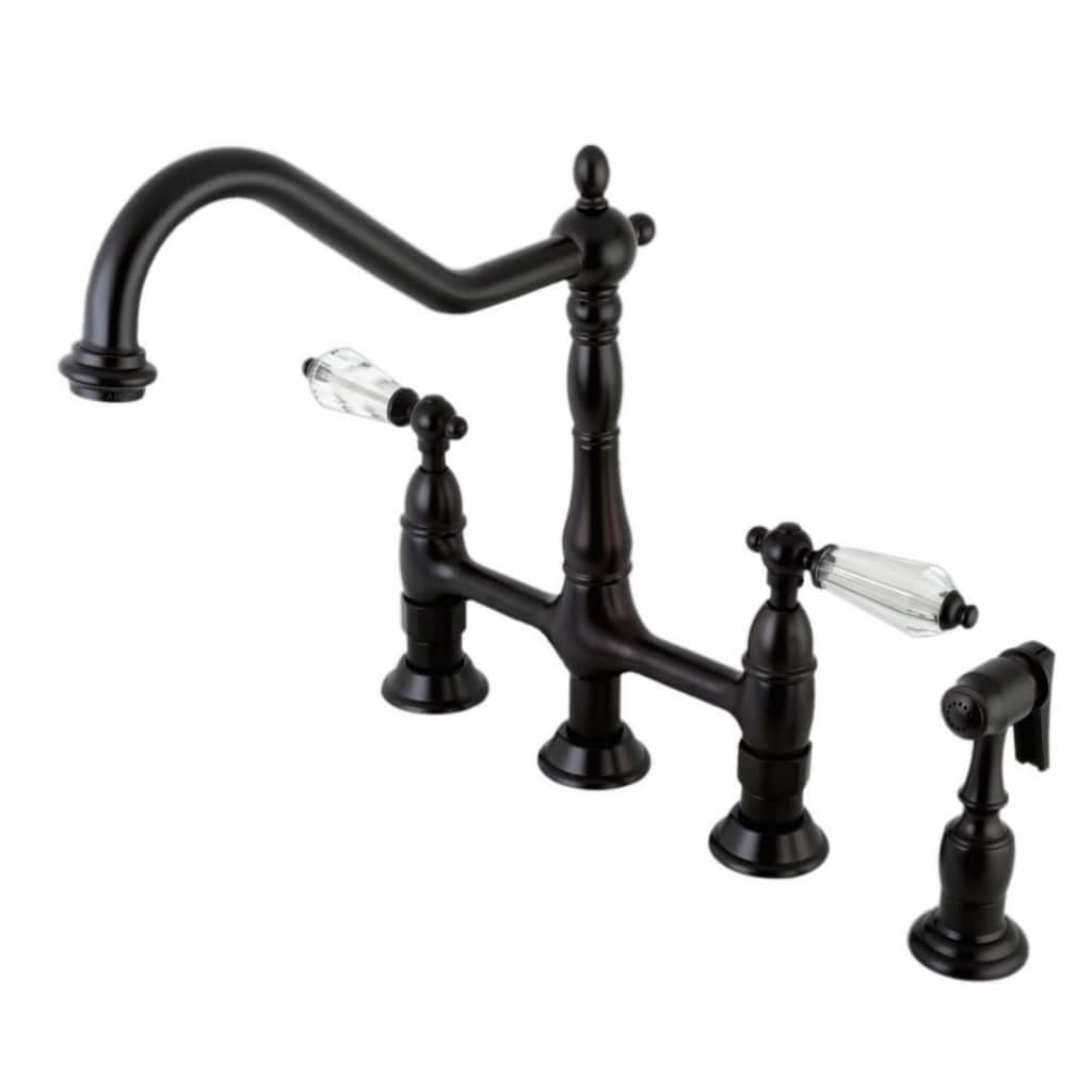 Kingston Brass Wilshire 1.8 GPM Bridge Kitchen Faucet - Includes Side