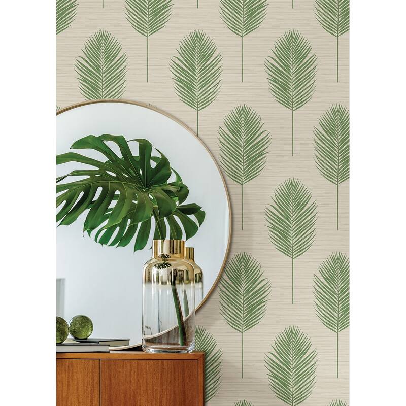 A-Street Prints Bali Green Fern Wallpaper
