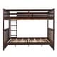 preview thumbnail 36 of 72, Wooden Bunk Bed Frame with Pull Out Storage Drawers, Headboard, Footboard, Ladder, Full-length Guardrail for Kids, Teens