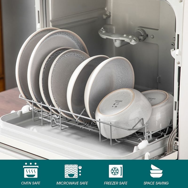 vancasso Snow Dinnerware Collection Stoneware for Modern Kitchens