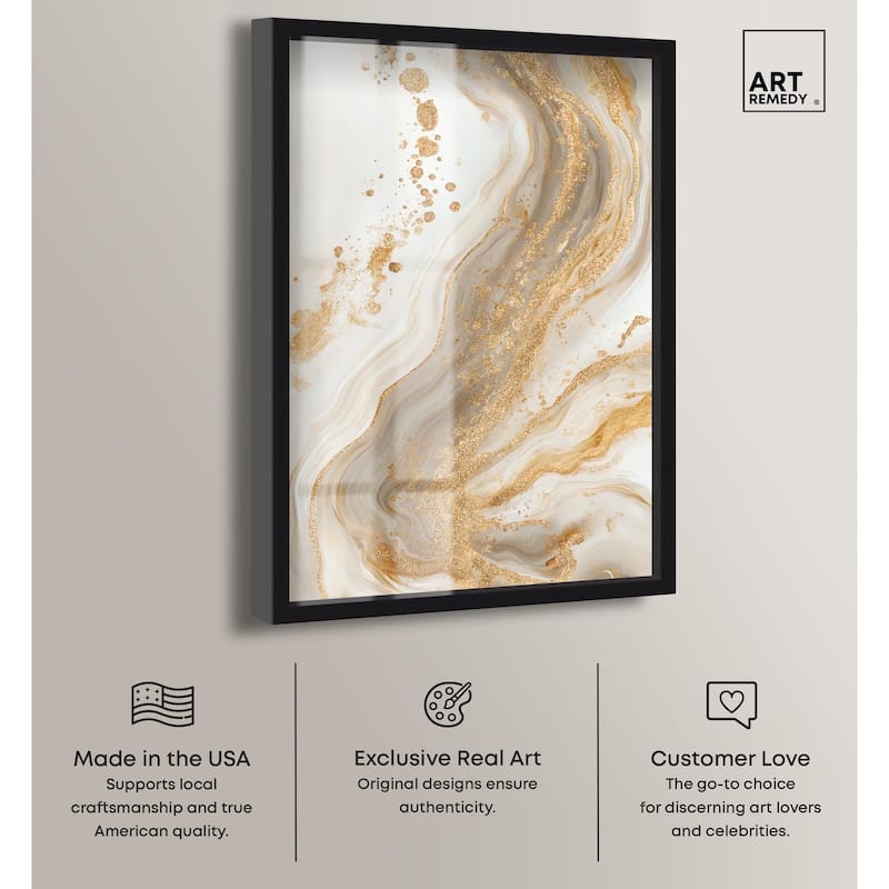 Gold Vein Shadowbox by Art Remedy