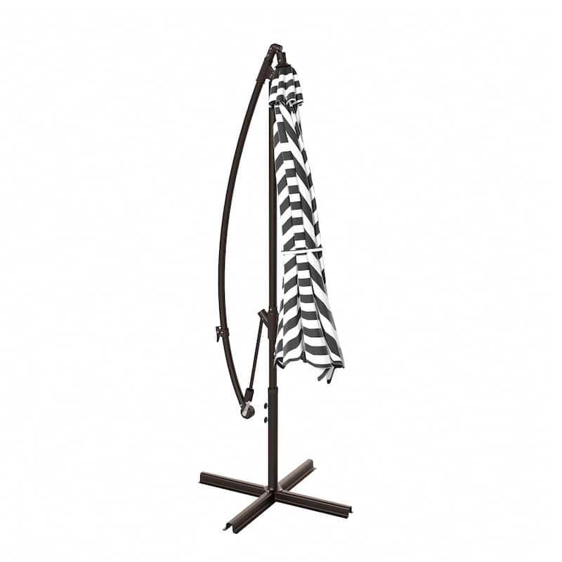 Weller 10-foot Offset Cantilever Hanging Patio Umbrella