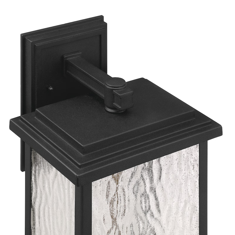 Artcraft Estate 2-Light Outdoor Wall Sconce - Black with Brass Accent