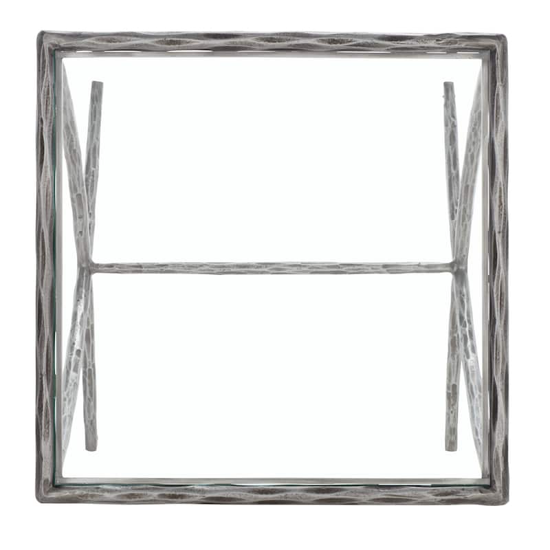 SAFAVIEH Couture Bessy Square Metal Accent Table - 18 In. W x 18 In. D x 20 In. H - 18"W x 18"D x 20"H