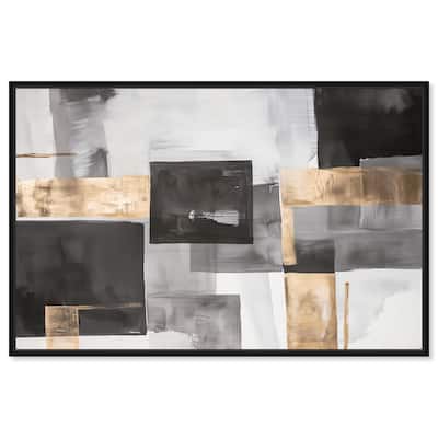 Graphite and Glimmer I Canvas by Art Remedy