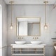 preview thumbnail 9 of 17, Beta Modern Gold 1-Light Mini Globe Glass Pendant Light for Kitchen Island - D 4.9" x H 7.6"