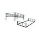 preview thumbnail 9 of 10, Convertible Design Metal Bunk Bed with Quiet, Undisturbed Sleep,Durable and Safe, Black