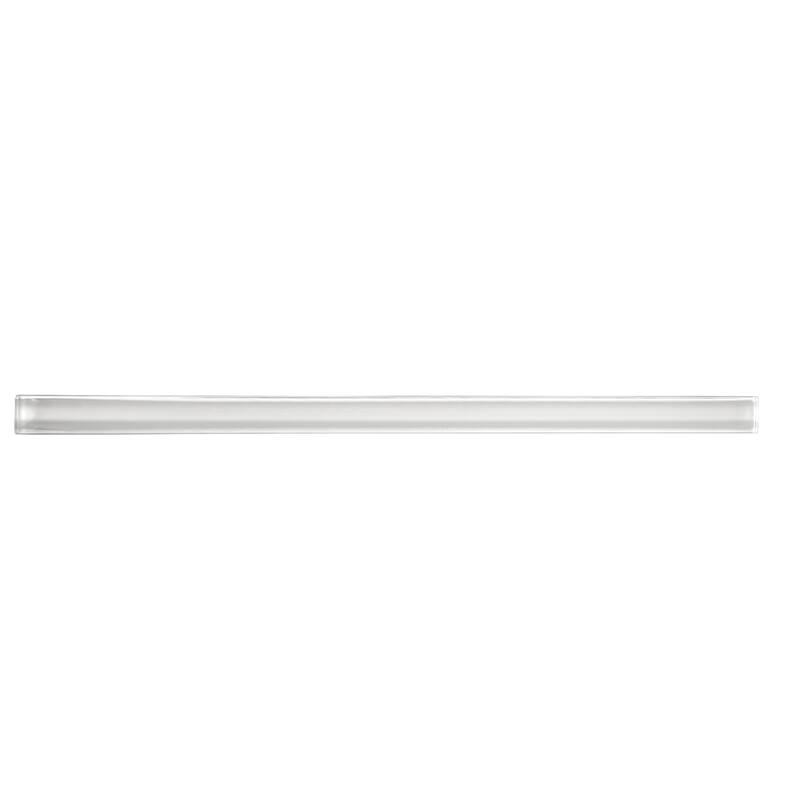 Apollo tile 0.5" x 12" Colorway Glossy White Glass Tile (0.5 sq ft/case) - 10 Pack