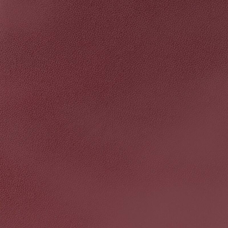 Bison Counter Stool (Set of 2) Burgundy & Gold - N/A