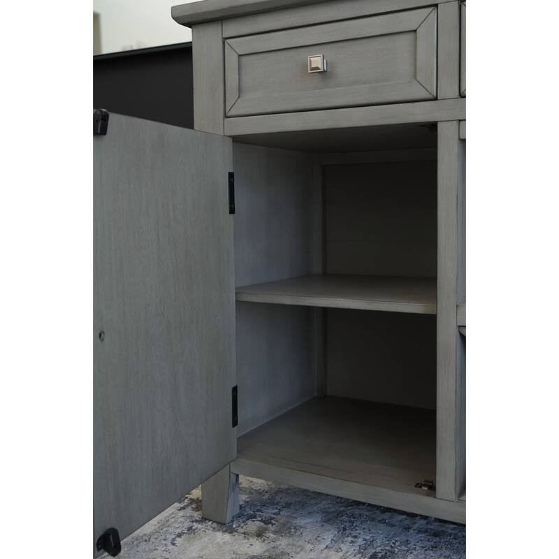 Abbyson Theo 54 Inch Wood Server