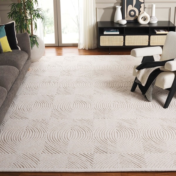 slide 2 of 12, SAFAVIEH Handmade Textural Lidmila Contemporary Wool Rug
