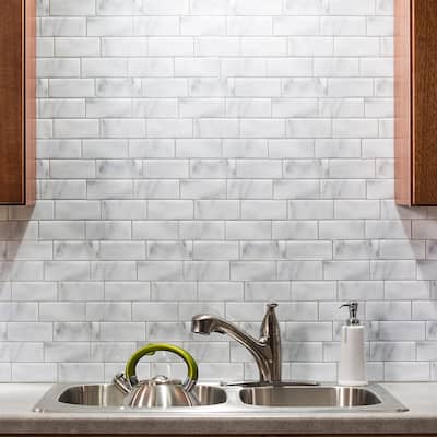 Tack Tile Peel & Stick Vinyl Backsplash (pack of 3)