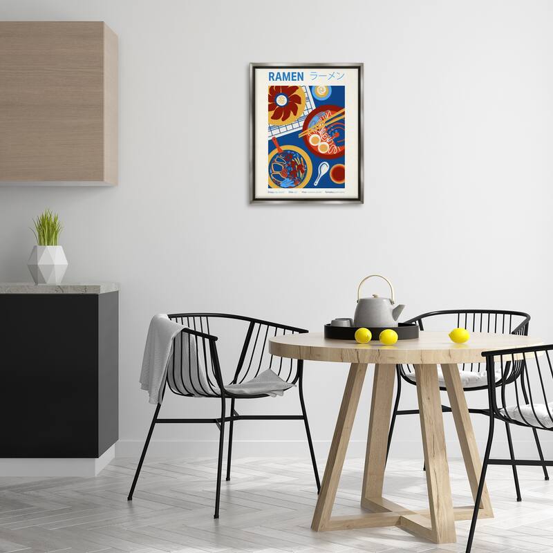 Stupell Ramen Table Placement Framed Floater Canvas Wall Art Design By Victoria Barnes
