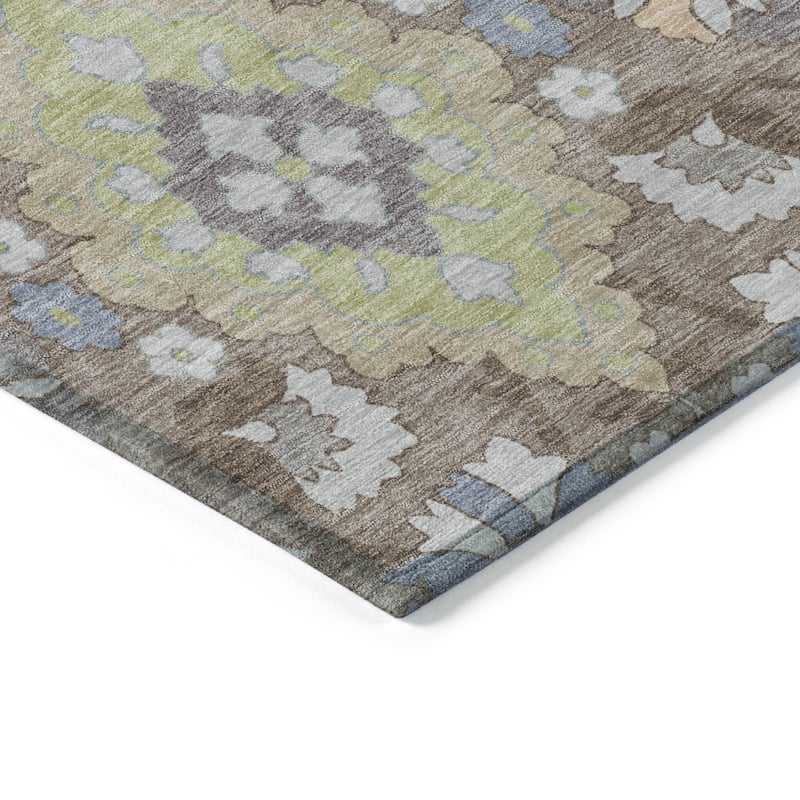 HomeRoots Oriental Traditional Rectangle Outdoor Rug